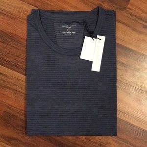 Daniel Buchler Striped Crew Neck Lounge T-Shirt